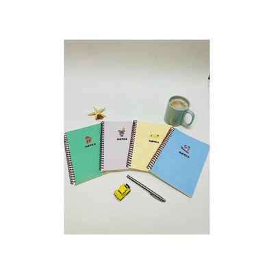  
               4'lü Çizgisiz Defter Seti 15x21 Cm 120 Sayfa Karton Kapak Spiralli Defter
                