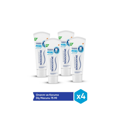 
          Sensodyne Onarım Ve Koruma 75ml Diş Macunu 4'lü Paket
          