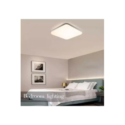 Büyük Boy Metal Kasa Modern Kare Led Avize Beyaz Işık