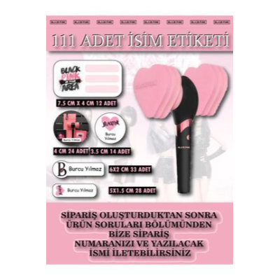 
       111 Adet BlackPink Okul Etiket Seti Kalem,Matara,Kalem Kutusu,Beslenme Çantası Sticker
          
