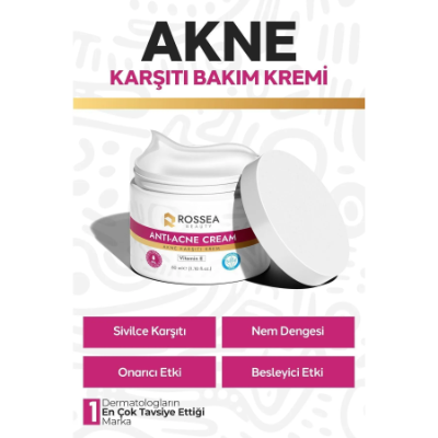  
rosseam beauty Sivilce Akne Siyah Nokta Karşıtı Giderici Nemlendirici Bakım Kremi 50 ml