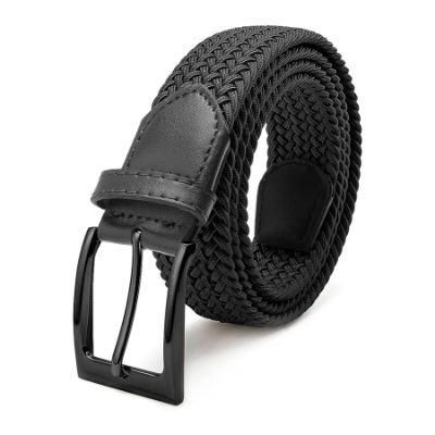 Elastik Örgü Kemer Siyah Unisex