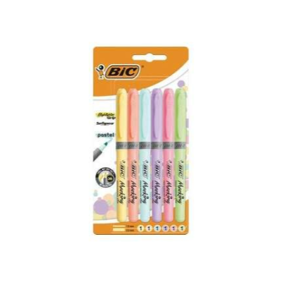  
  Bic Kalem Tipi Fosforlu Kalem Pastel Renk 6'lı