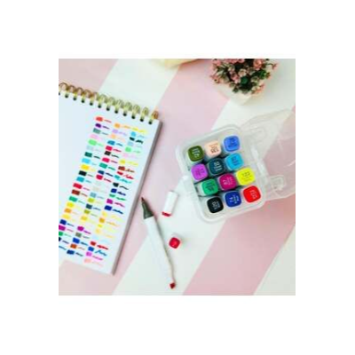 Çift Taraflı Touch Marker Kalem 12'li Set Kutulu